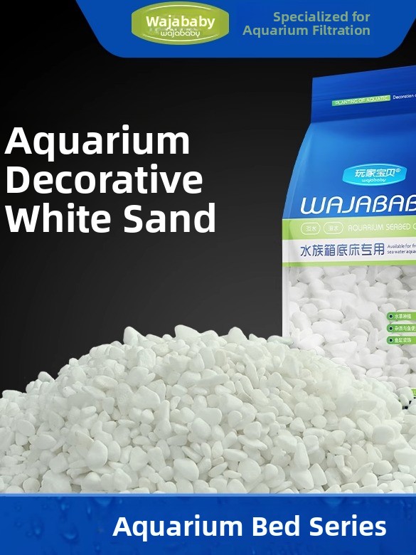 Aquarium Sand White - Biały piasek do akwarium, dekoracyjny żwir,