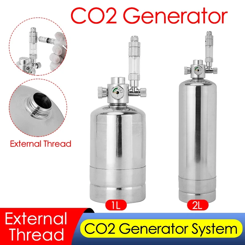 Planted Aquarium Co2 Kit - 1L/2L akwarium zestaw generatora CO2 akwarium
