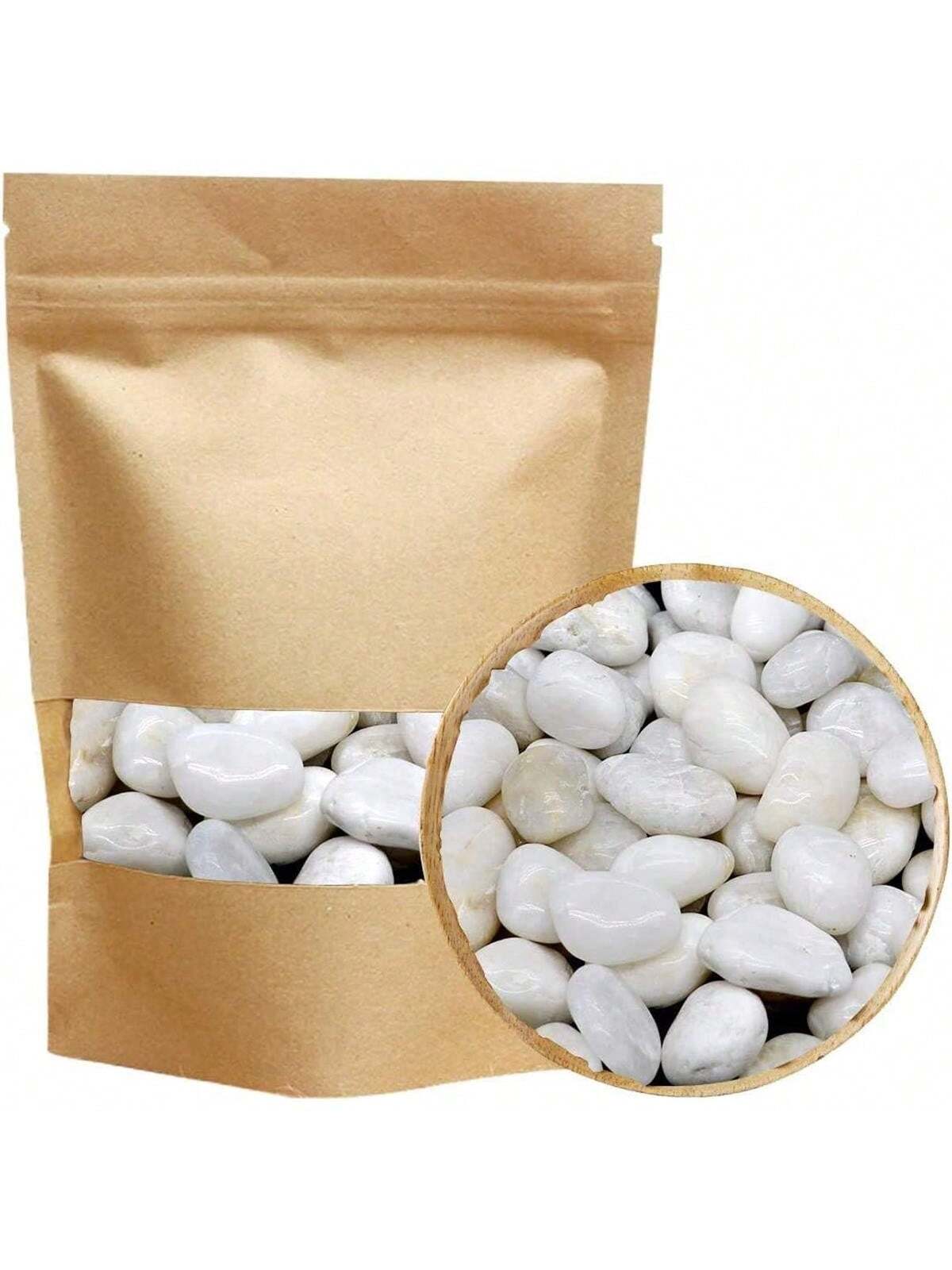 Aquarium Sand White - River Rocks Dekoracyjne ozdobne białe kamyki