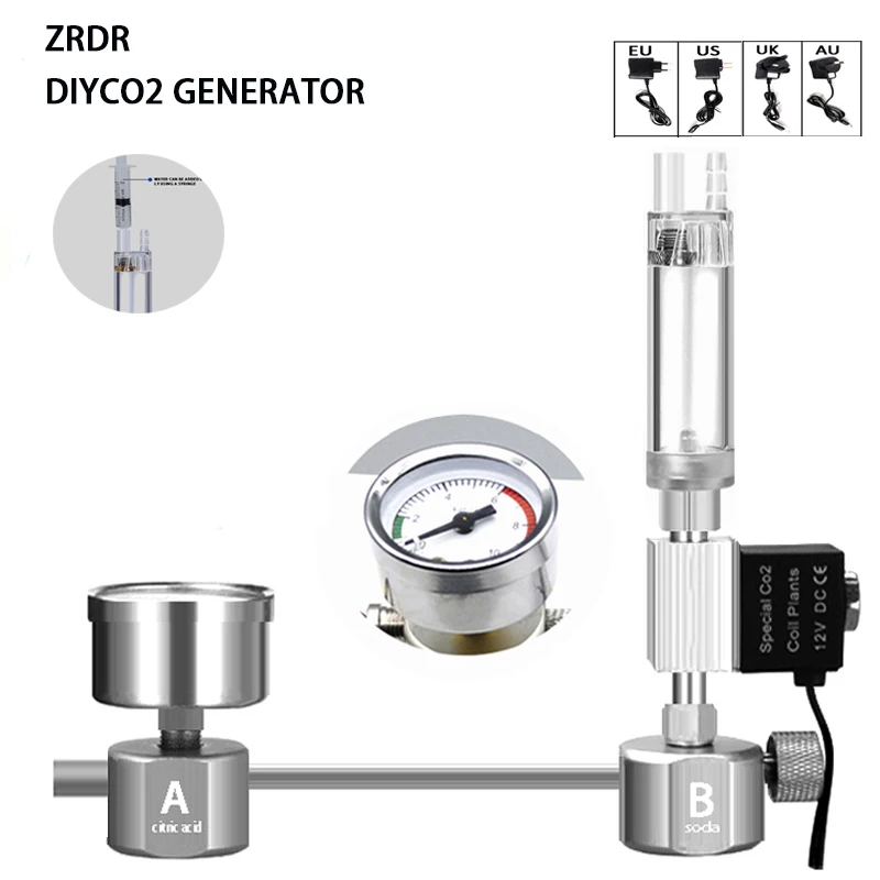 Planted Aquarium Co2 Kit - Zestaw do samodzielnego montażu reaktora CO2