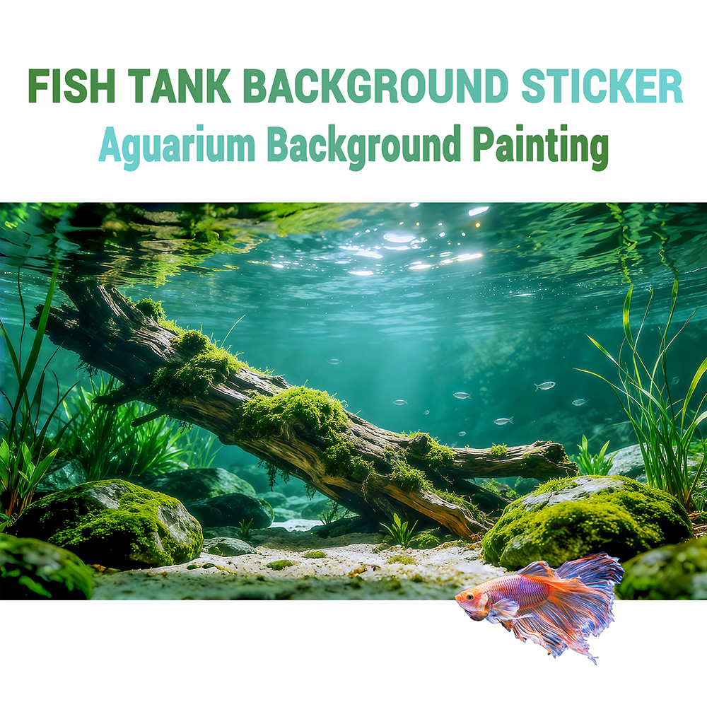 Aquarium Plant Live - Zmarłe gałęzie na dnie rzeki, naklejki