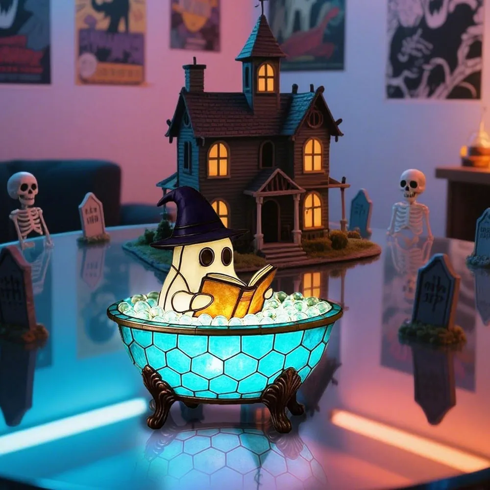 Aquarium Zombie - Lampa do kąpieli z motywem duszka