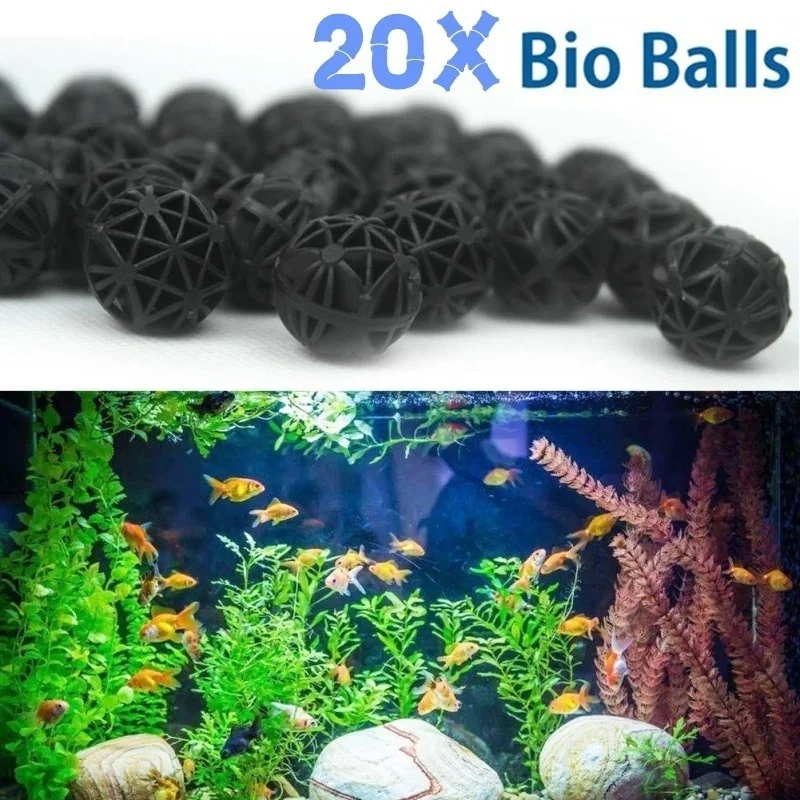 Planted Aquarium Freshwater - 20 szt. 16mm Bio Kulki Filtracyjne