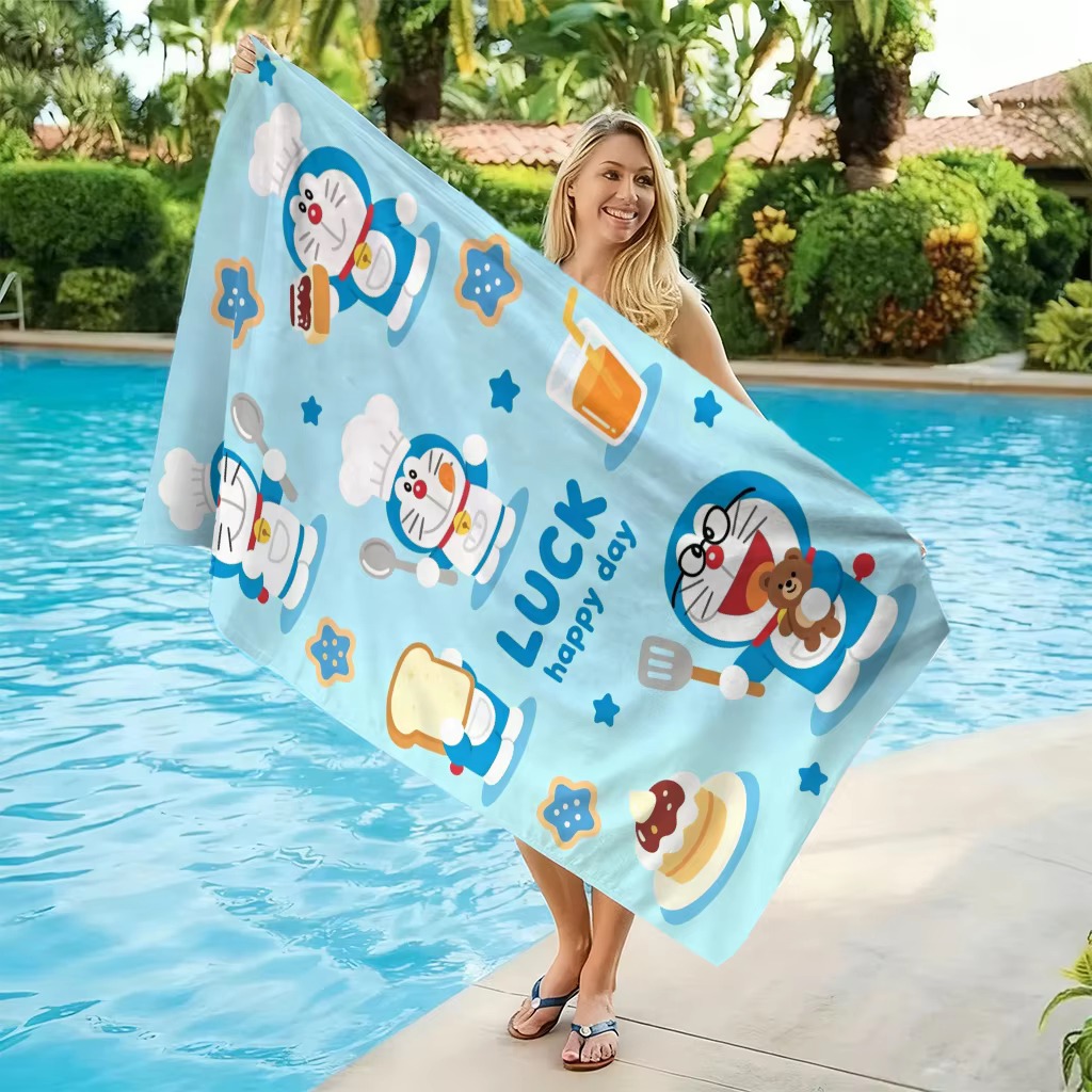 Ręcznik plażowy Doraemon, fiol – Aquarium Zombie recenzja i cena