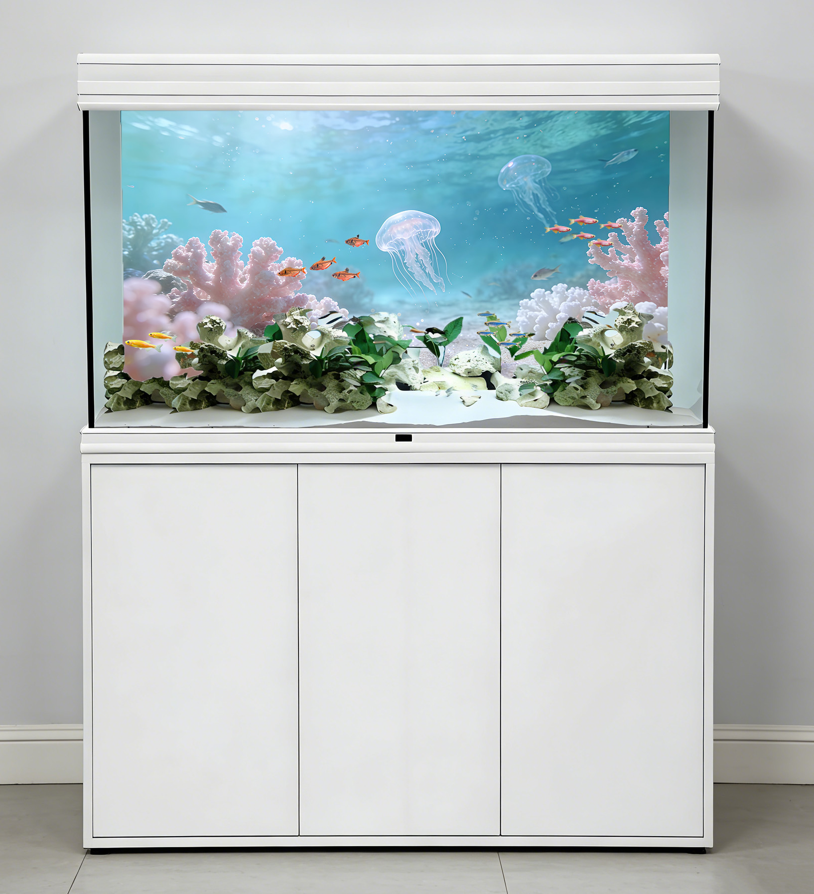 Biała plaża z białego piasku i – Aquarium Sand White recenzja i cena