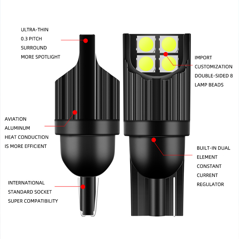 2 szt. Żarówki LED T10 W5W 194 – Ludwigia Super Red recenzja i cena