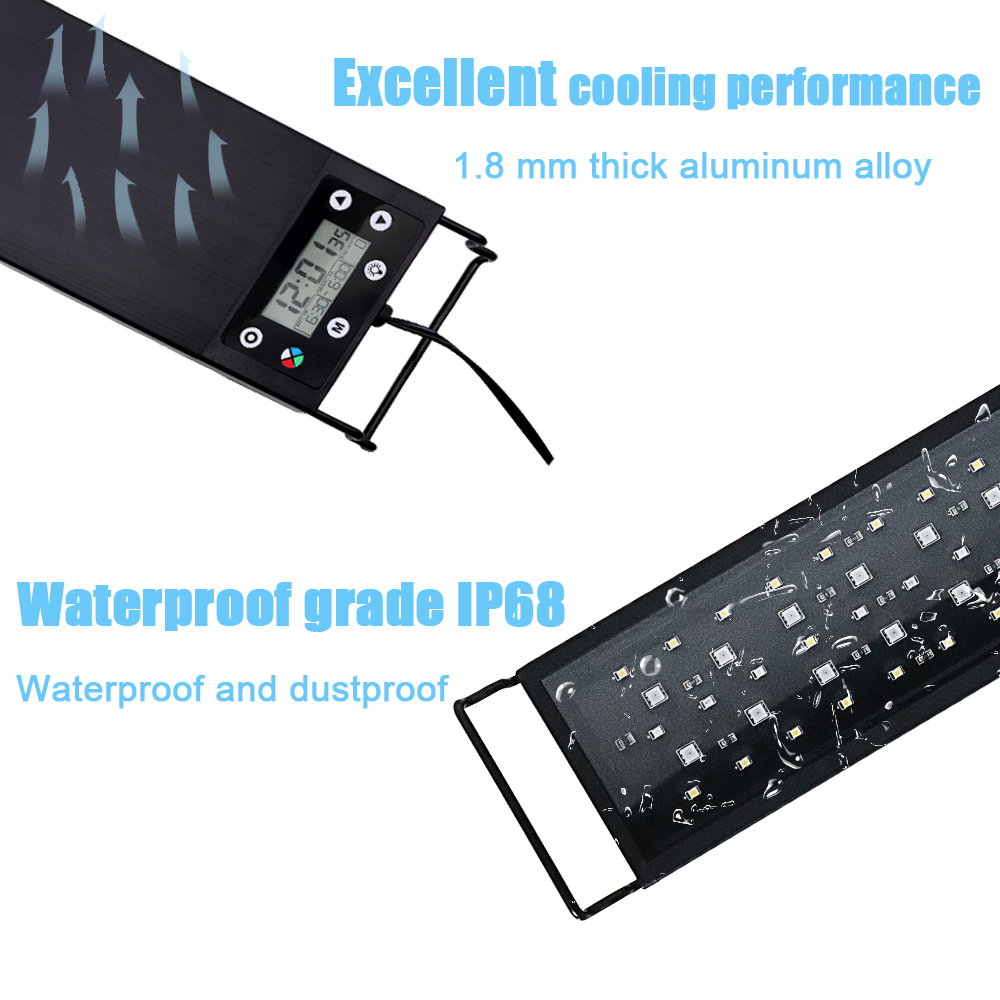 Lampa LED do akwarium 30-60cm, – Aquarium Plant Iron recenzja i cena